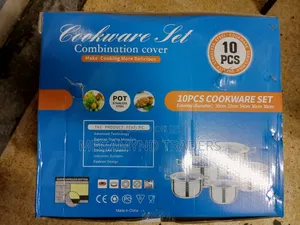 10pc Stainless Steel Sufuria Size 30cm,32cm,34cm,36cm, 38cm