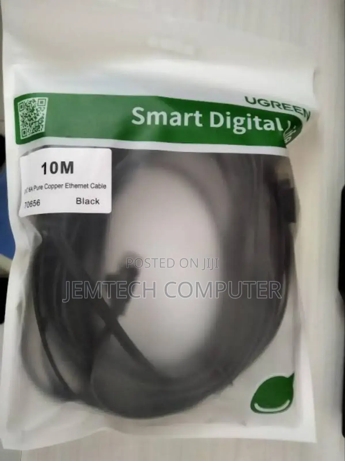 UGREEN Cat 6 U/Utp Lan Cable 10m (Black)