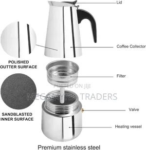 Espresso Maker 600ml/Moka Pot/Stainless Steel Coffee Maker