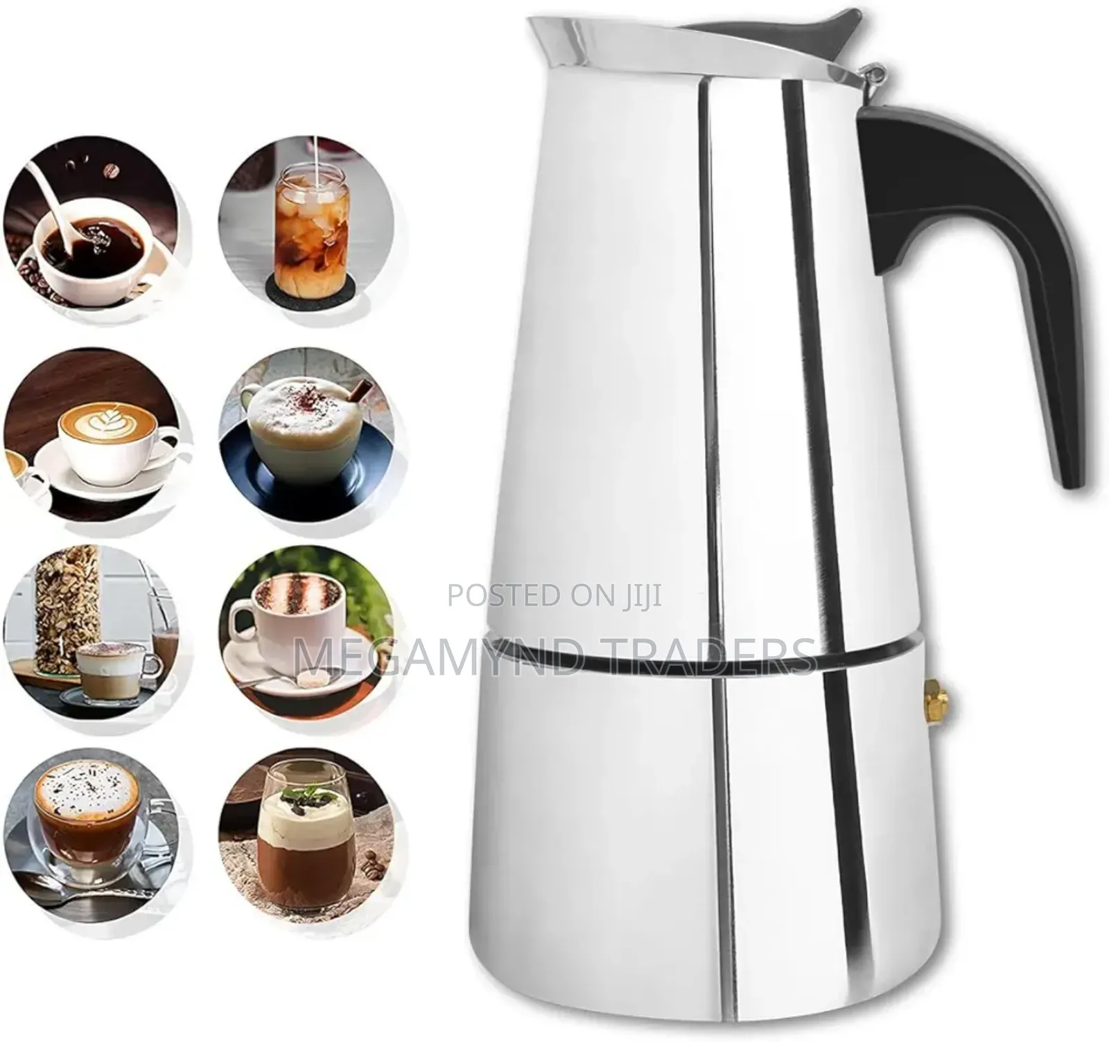 Espresso Maker 600ml/Moka Pot/Stainless Steel Coffee Maker
