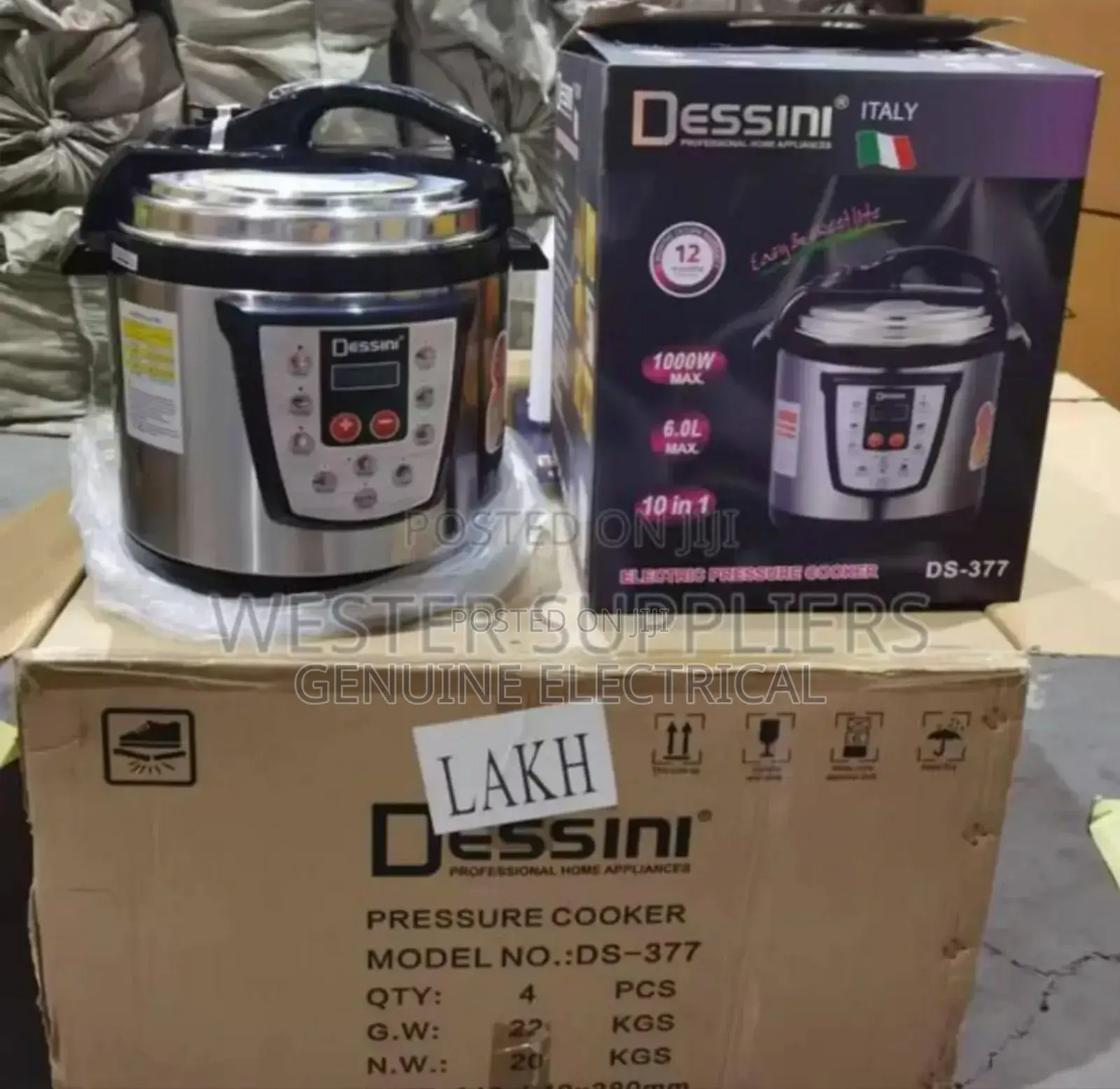 6 Litres Dessini Pressure Cooker