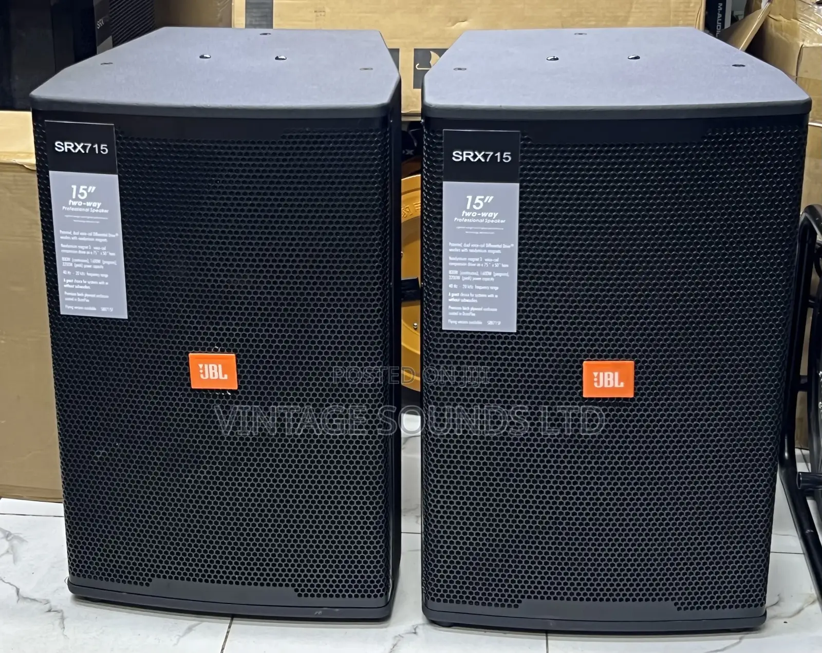 JBL Srx715 15” Passive 2way Speaker Advanced Series 2pcs