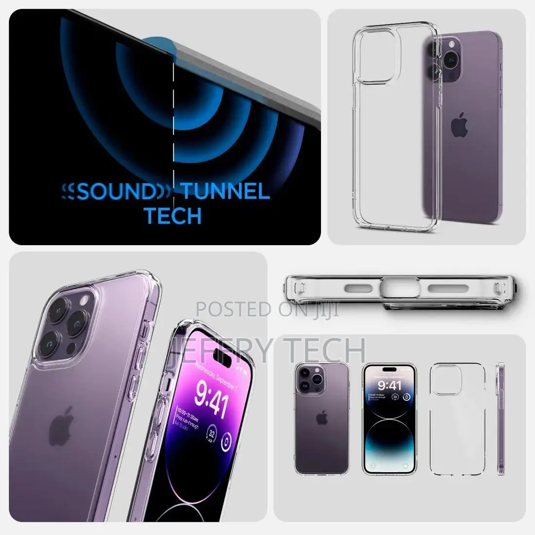 iPhone 14 Pro Max Hybrid Clear Shockproof Transparent Case