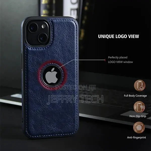 iPhone 13 Pro Max Luxury Elegant Leather Case - Blue