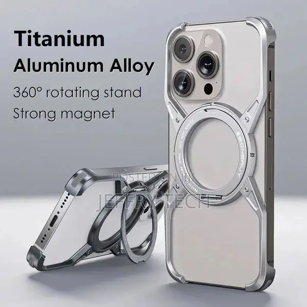 iPhone 16 Pro Metal Alloy X Shape Bumper Case With Magsafe 