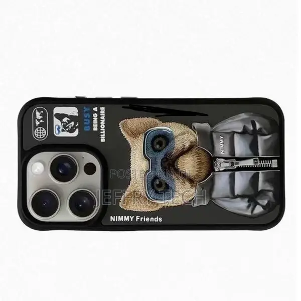 iPhone 14 Pro Nimmy Embroidery Jacket Series Case - Bull Do