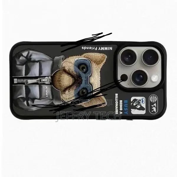 iPhone 15 Pro Nimmy 3D Cool Cute Embroidery Jacket Series