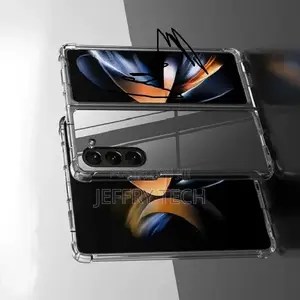 Samsung Galaxy Z Fold 5 Transparent Case With Bumper Camera