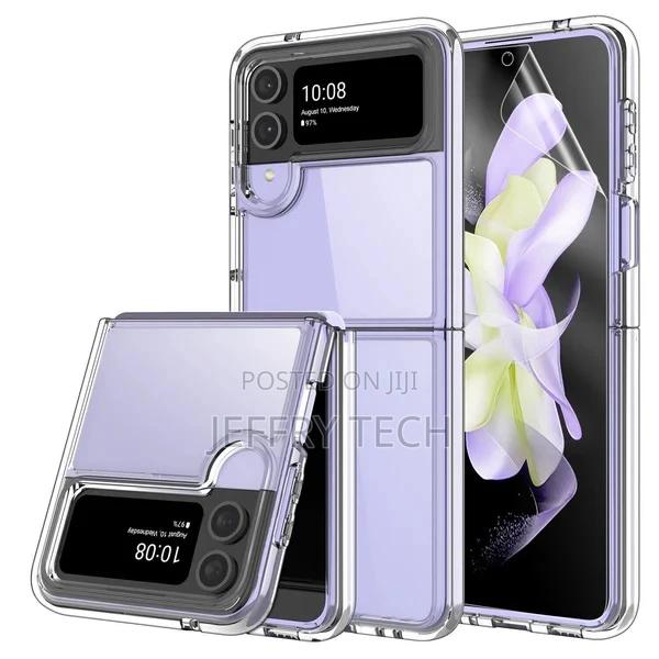 Samsung Galaxy Z Flip 4 Transparent Case With Bumper Camera