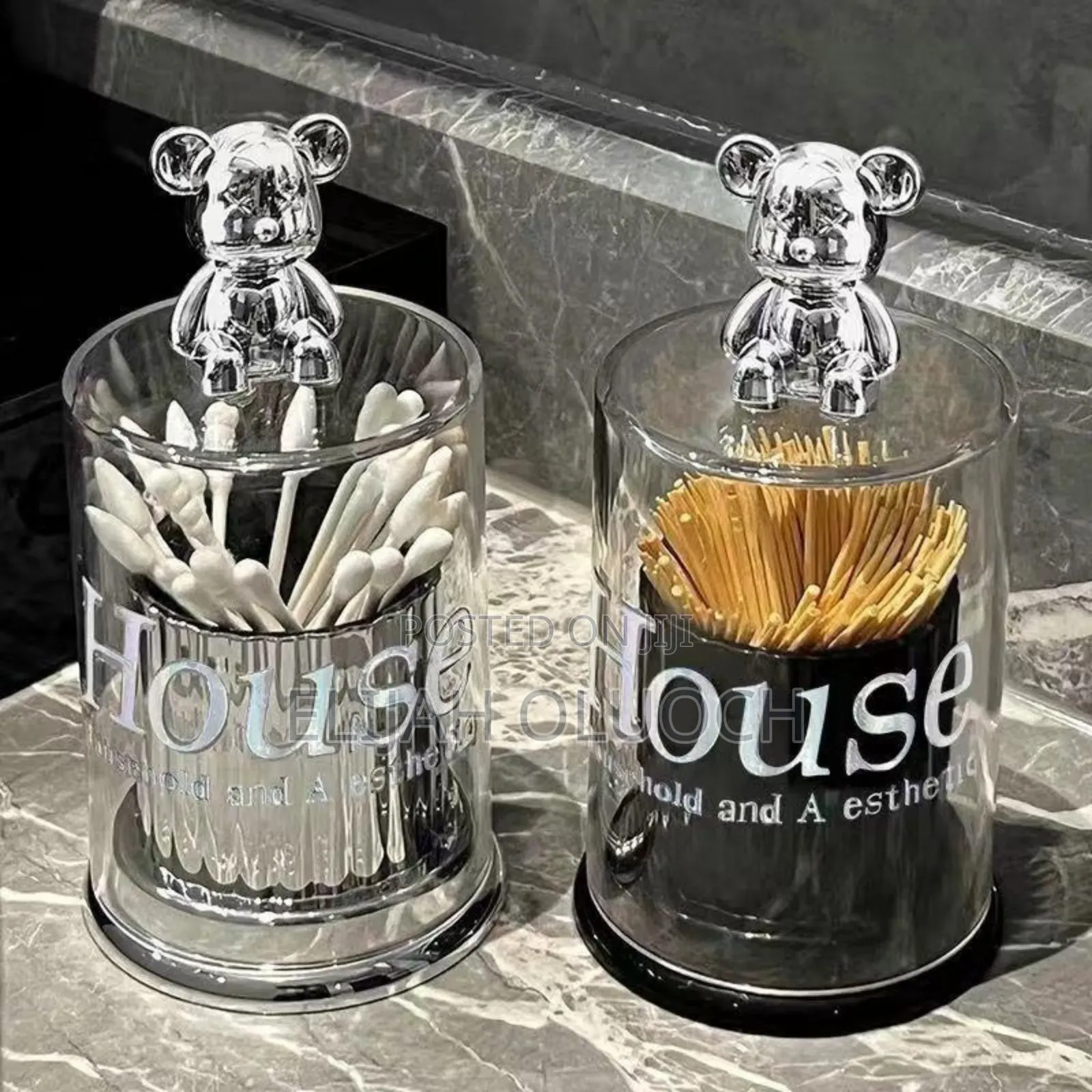 *Cute Bear Toothpick / Cotton Swab / Earbud Box