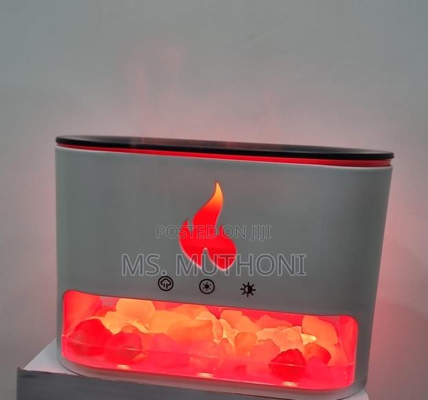 10W Salt Stone Fire Place Aroma Diffuser Humidifier - thumbnail 3