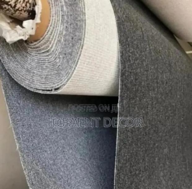 Dark Grey and Light Grey Rolled Wall to Wall Carpets