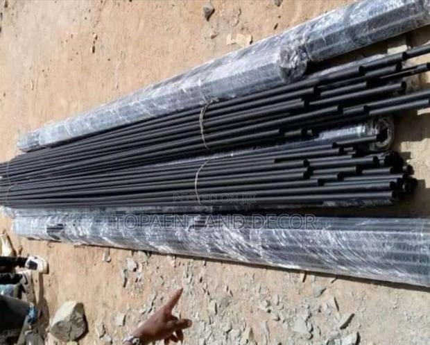 Black Window and Door Jua Kali Window Curtain Rods Pipes