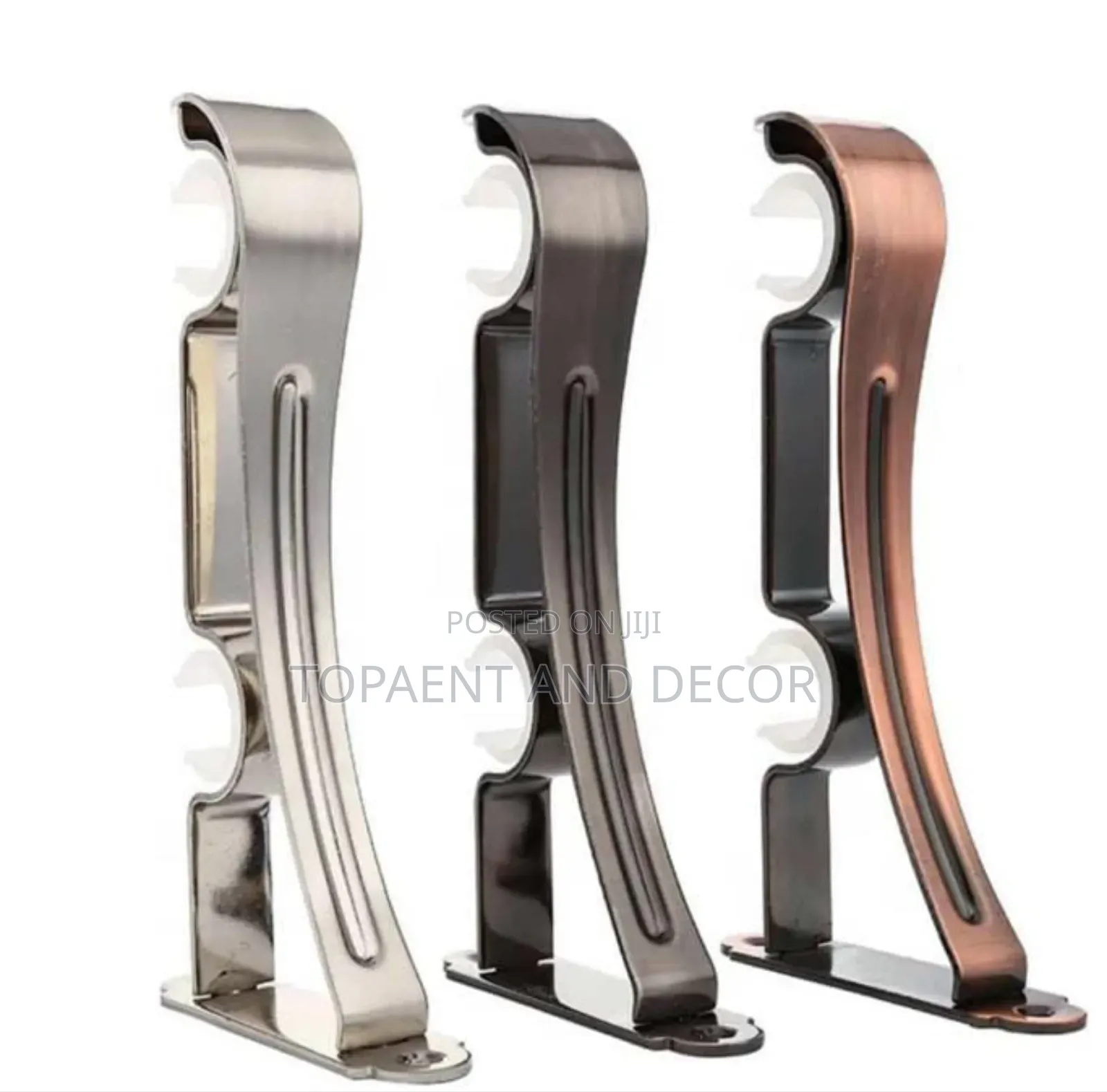 Smooth Curtain Rod Hooks Wall Mounted Curtain Rod Brackets