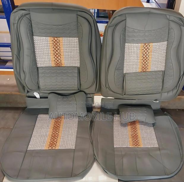 Black Car Seat Covers Leather Five Seater