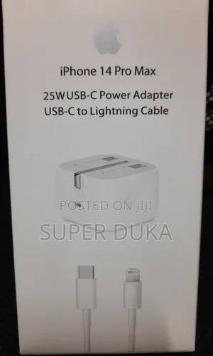 Original iPhone 25W Fast Charger Set.Type C to Lightning