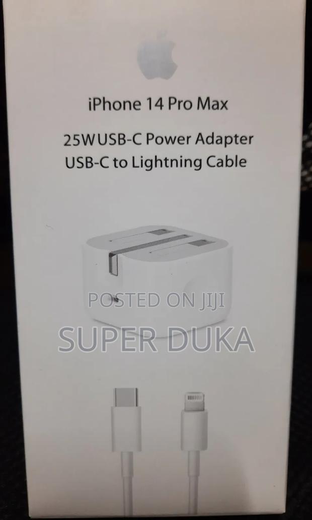 Original iPhone 25W Fast Charger Set.Type C to Lightning