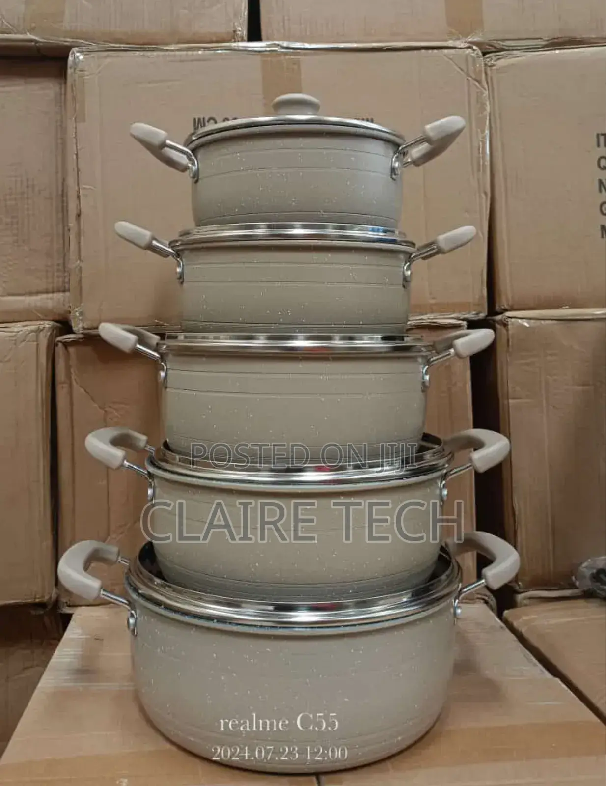 10 Pieces James Pot Cookware Set Nonstick