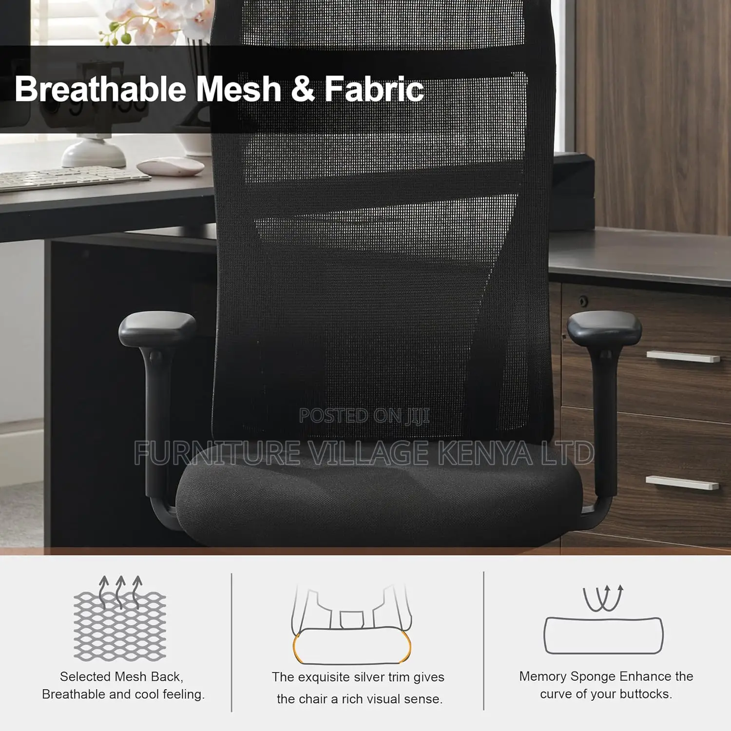 Office Seats; High Back Mesh Home Office Desk Chair