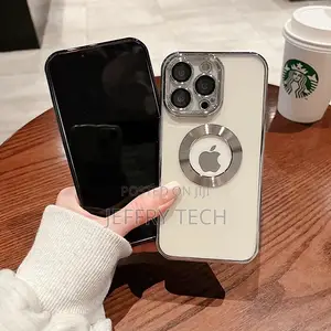 iPhone 13 Pro Transparent Electroplating Case With Camera