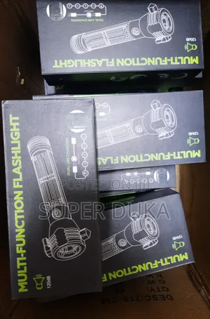 Multifunctional Flashlight.9in1 Solar/Electric Rechargeable