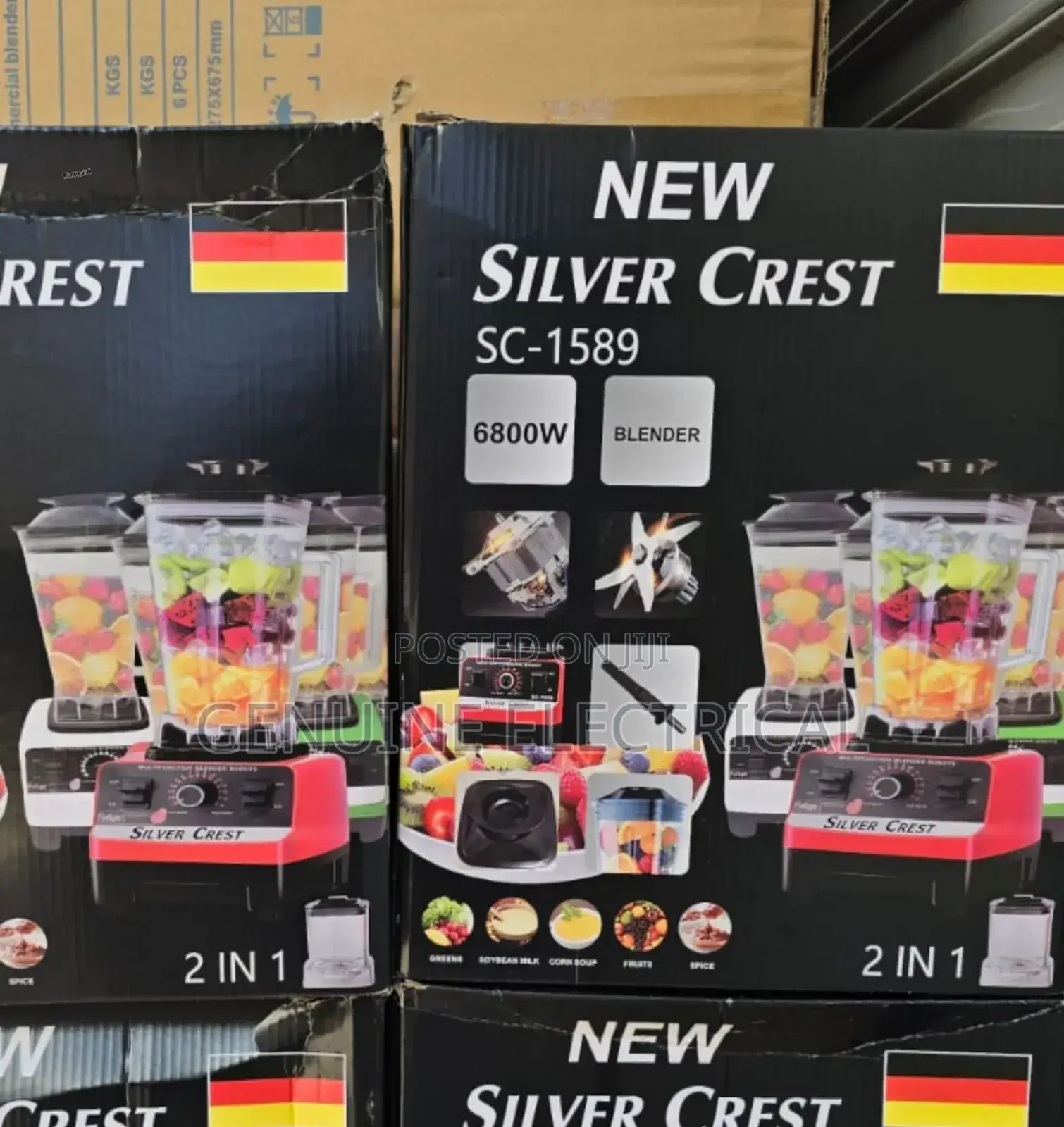 6800w 2 in 1 Silver Crest Commercial Blender BCD