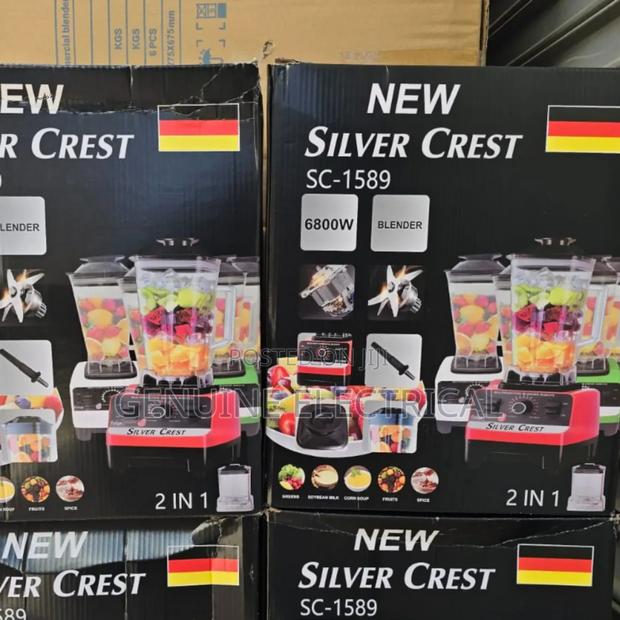6800w 2 in 1 Silver Crest Heavy Duty Blender BCD