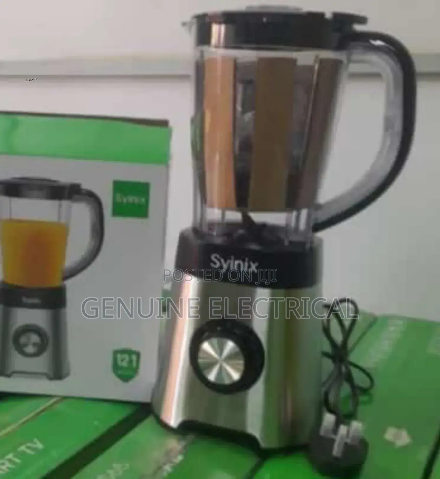 1.5 L Syinix 2 in 1 Blender Machine Stainless Steel SY1