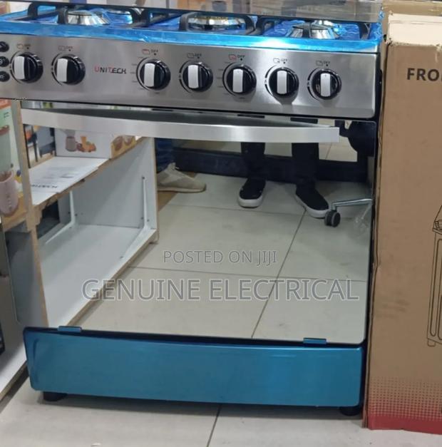 60*80 Unitech 5 Burner Free Standing Full Gas Cooker UN/FG