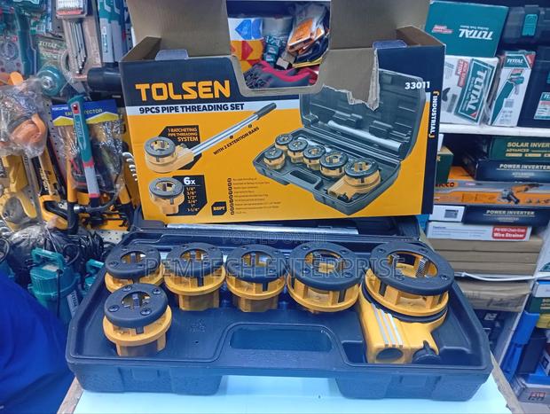 Tolsen 9pcs Pipe Threading Tool Kit - thumbnail 3