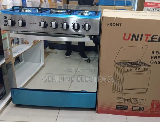 60*80 Unitech 5 Burner Free Standing Cooker UN/FG