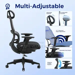 Office Chairs; Executive High-Back Mesh Adjustable Seat