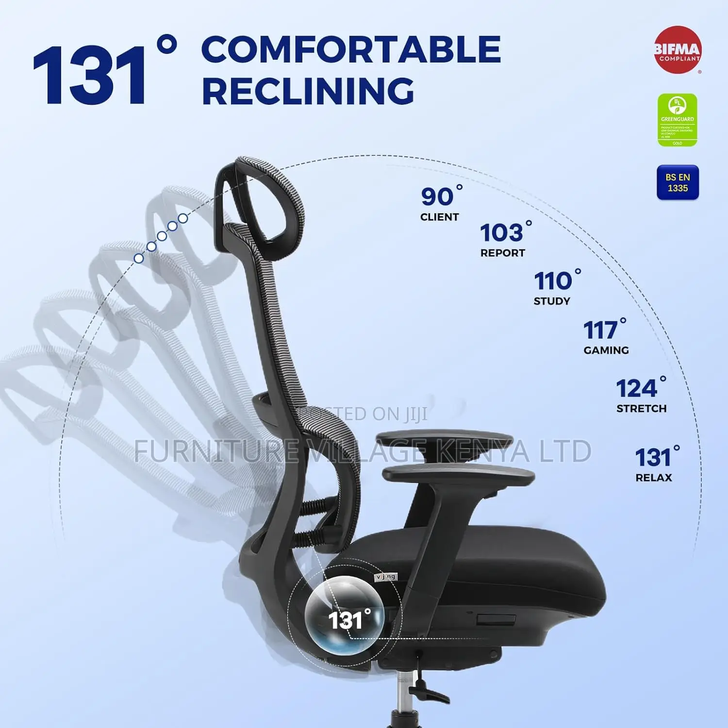 Office Chairs; Executive High-Back Mesh Adjustable Seat
