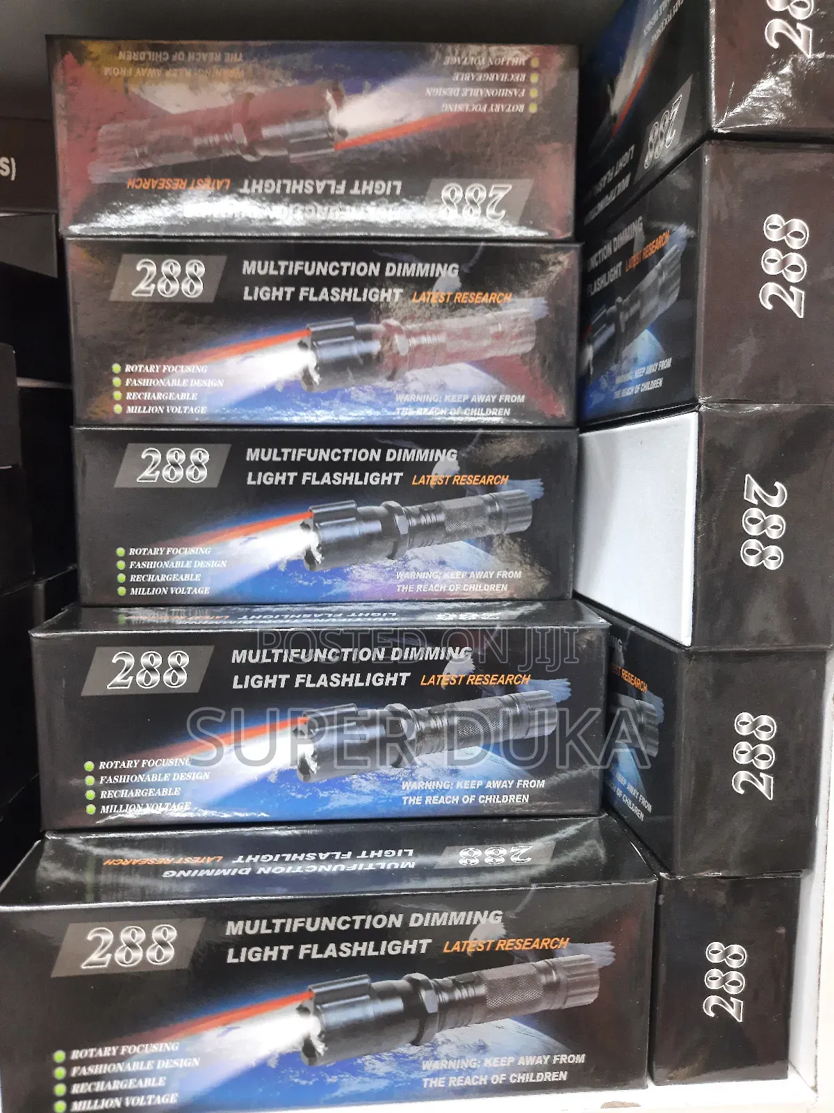 Laser Pointer Torch.288 Multifunctional Shock Flash Light.