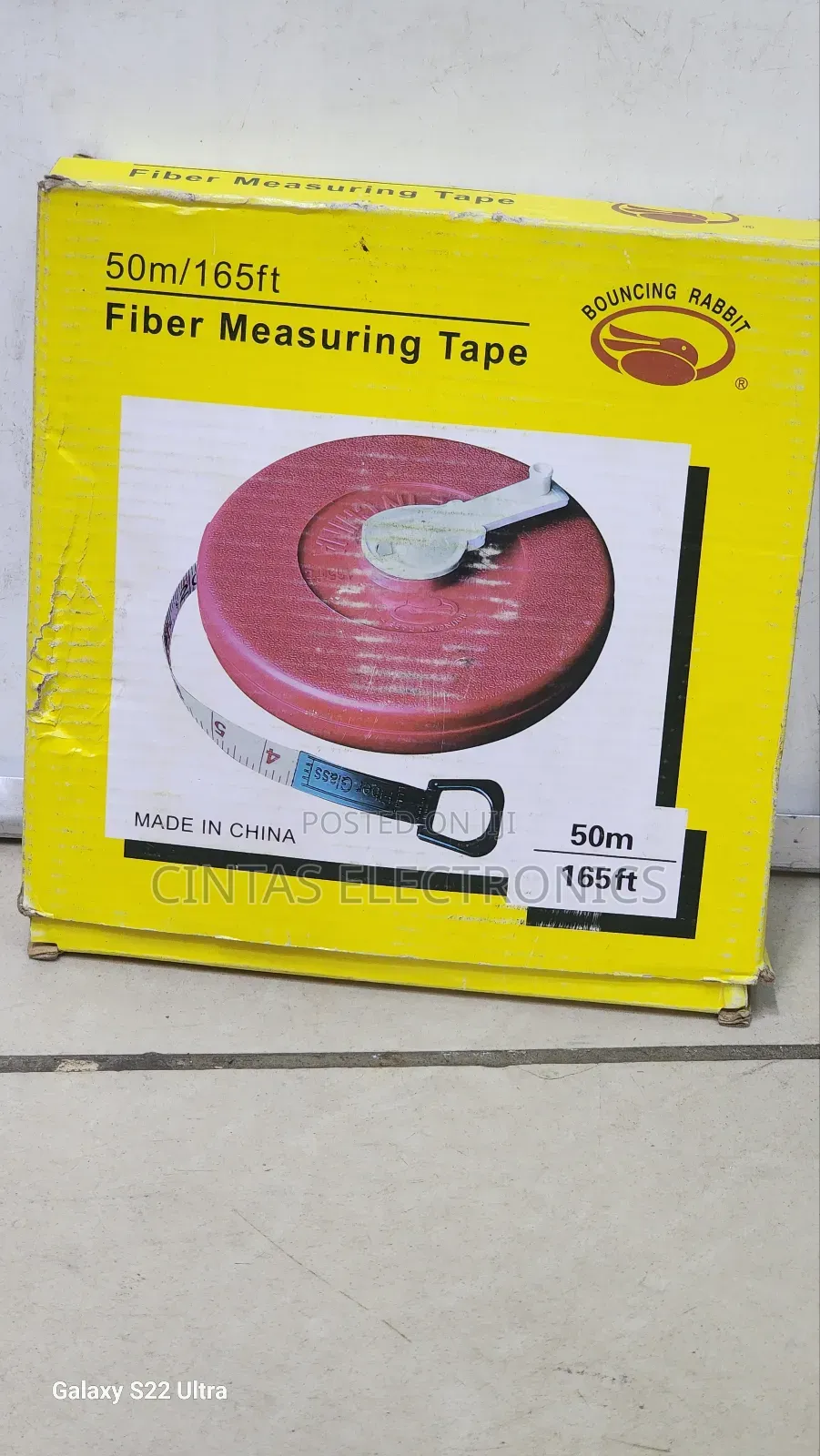 Bouncing Rabbit Fibre Measuring Tape 50m/165ft