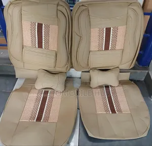 Leather Seat Covers 5seater Set Black Red