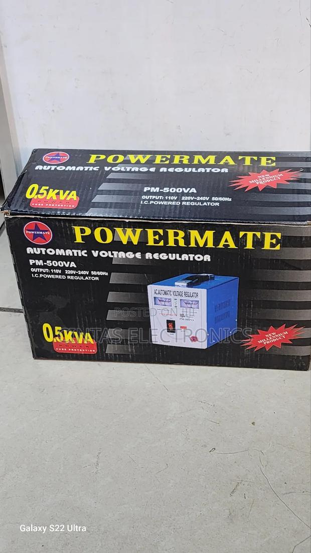 Powermate PM-500VA Automatic Voltage Regulator 0.5KVA - thumbnail 3