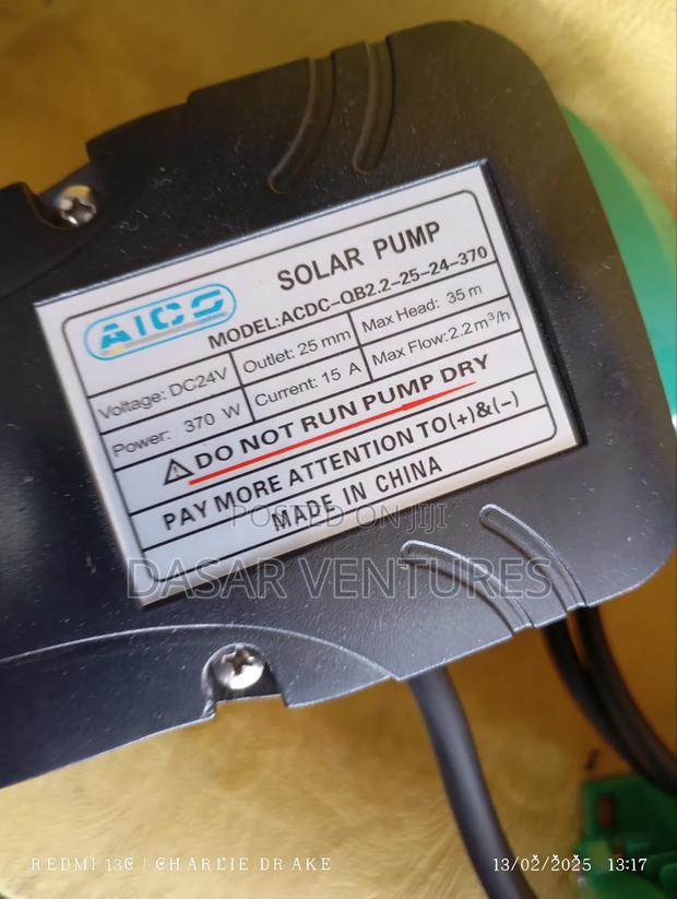 Water Pump Solar Powered - thumbnail 2