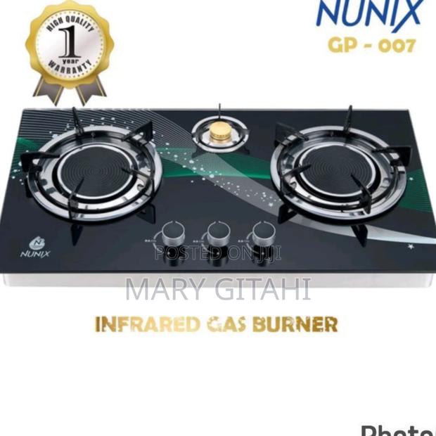 Nunix 3 Burner Glass Top Table Infrared Cooker
