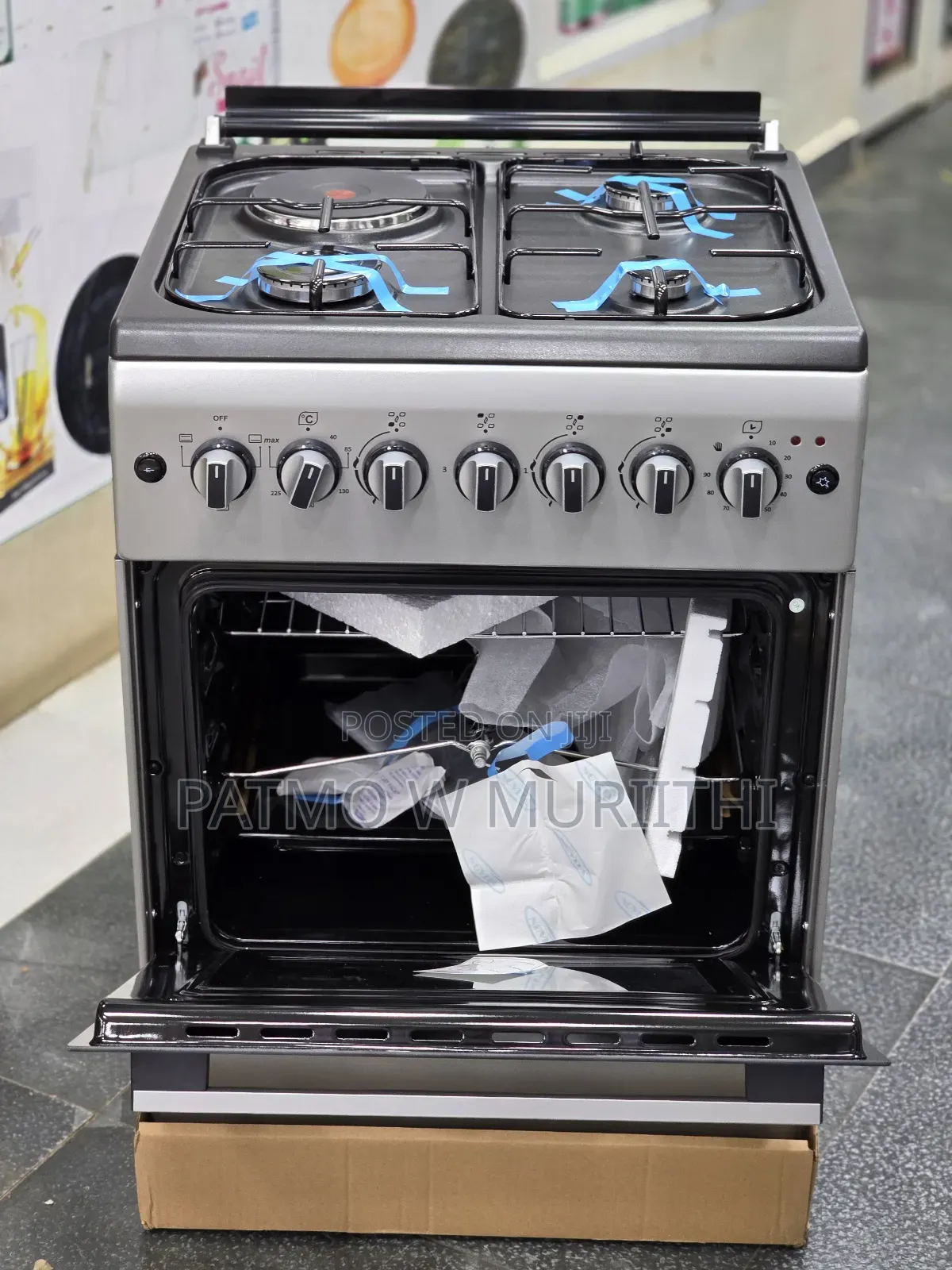 Von Standing Cooker 58×58 3G+1E , Jet, Grill, Auto Ignition,