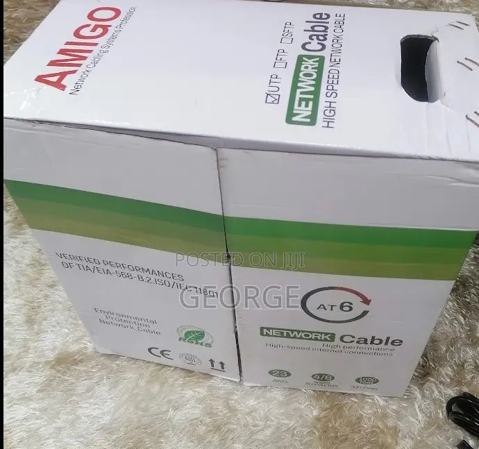 Reliable 
Cat 6 Amigo Cat-6 Indoor Lan Cable-305m