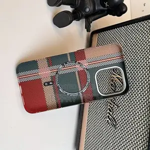 Warm Carbon Fiber Cases for iPhone 14, Supports Magsafe