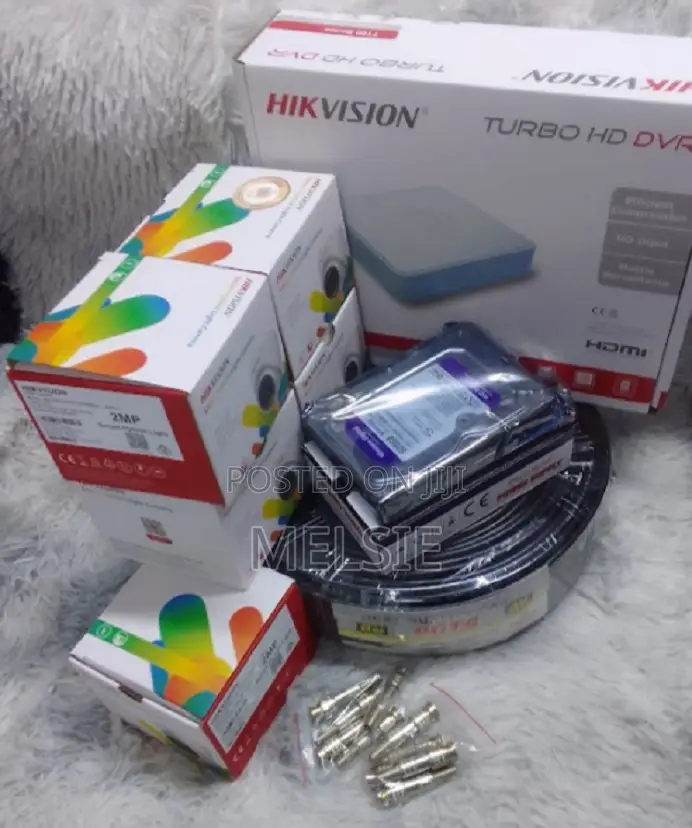 Hikvision 4 CHANNEL FULL PACKAGE Colorvu CCTV Camera