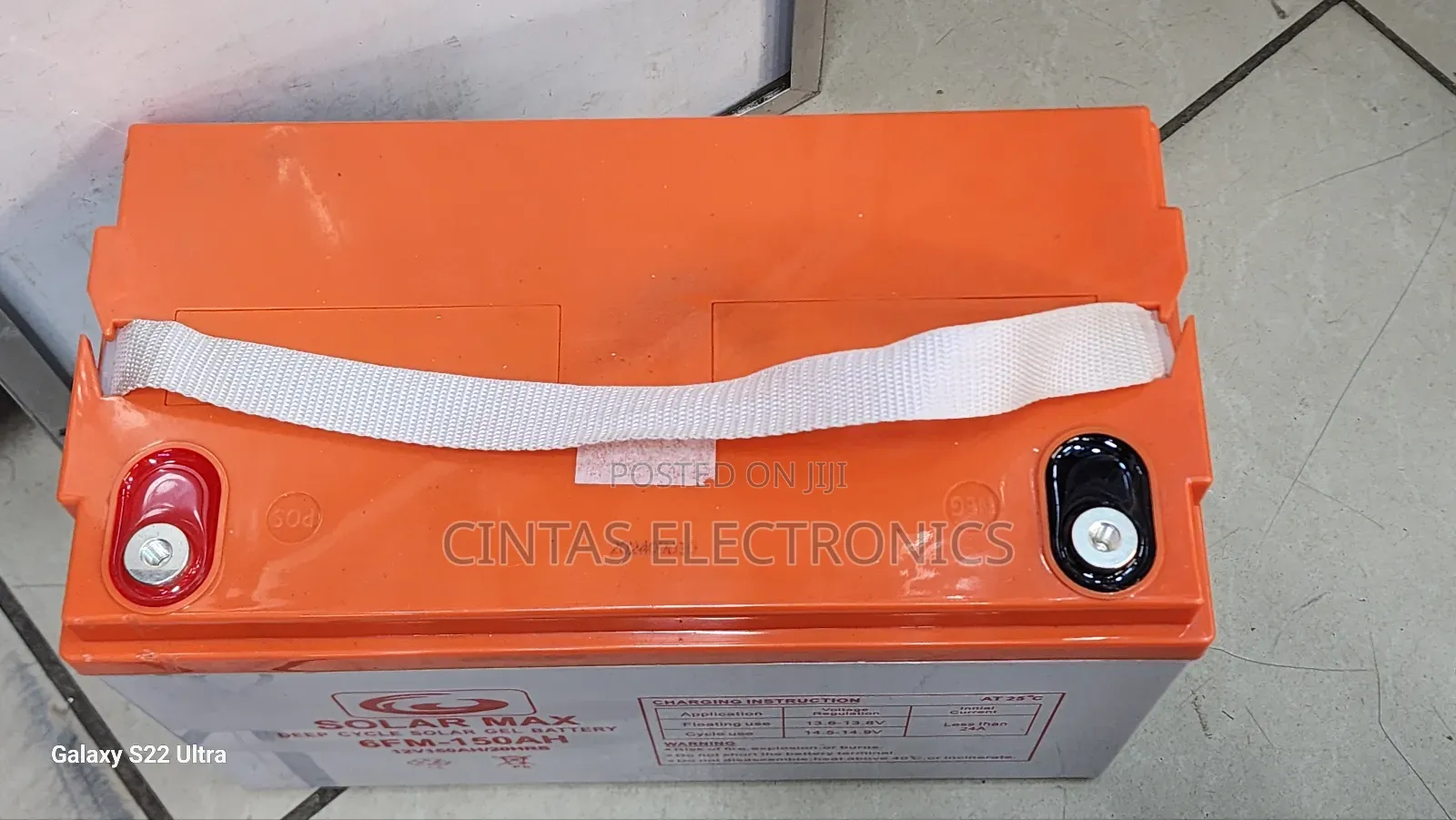 Solar Max Deep Cycle Solar Gel Battery 6FM 150AH