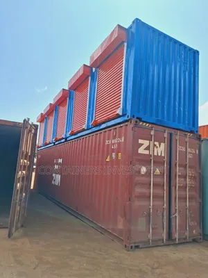 Container Stalls For Sale- Blue And Orange Color.