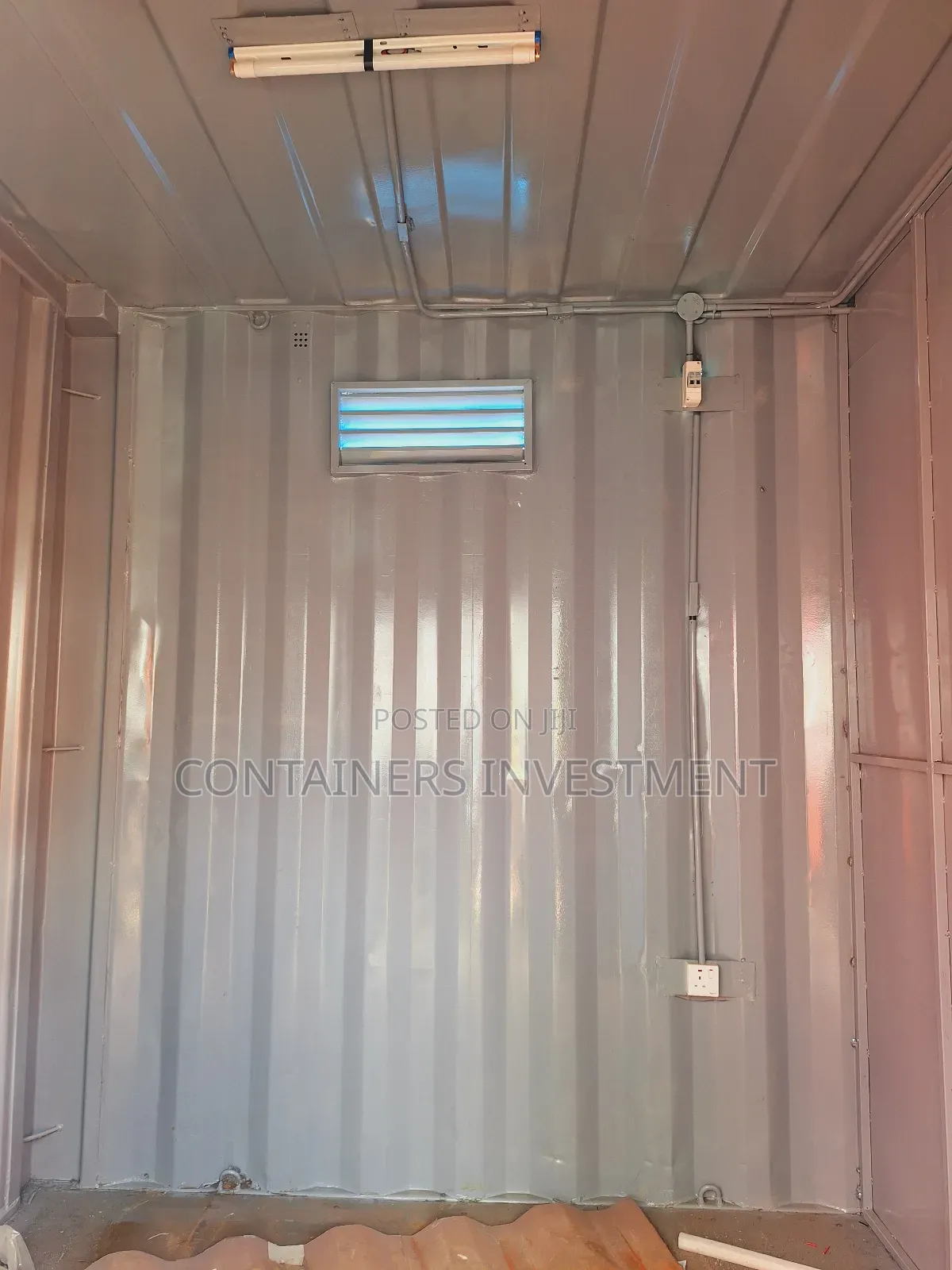 Container Stalls for Sale- Blue, Silver and Yellow Color Pop