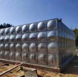 Horizontal Rectangular 10000L Stainless Steel Water Tank