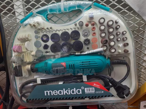 Meakida Mini Die Grinder Set and Accessories. - main view