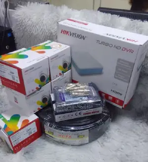 24/7 Colored 4 Hikvision Colorvu CCTV Camera Full System Kit