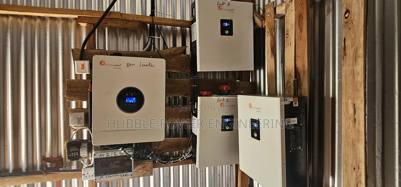 8kw Hybrid Inverter|620w *12pcs Panels|5kwh Lithium*3pcs